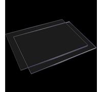 Panneau en plastique PVC haute transparence 200x200mm, panneau en plastique dur épais de 0.3 à 2mm, Film plastique souple et fin 2 pièces(200 * 200 * 0.8mm)