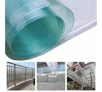 Panneau En Polycarbonate Feuilles De Toiture En Plastique,Feuille D'Éclairage En Fibre De Verre,Plaque De Toit De Remplacement Protection UV Pour Serre,Pour Auvent Extérieur/Pergola/Garage,W×L-0.5x4m