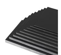 Panneau en polypropylène noir (épaisseur: 4 à 20mm) - Feuilles de plastique PP durables for applications industrielles et de bricolage(12mm 100x100mm)