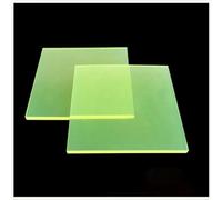 Panneau en polyuréthane PU, Feuille de polyuréthane PU 100mmx100mmx(1-10) mm Naturel/Jaune 4pcs(100mmx100mmx1mm(4pcs))