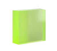 Panneau en polyuréthane PU, Feuille de polyuréthane PU, doublures industrielles, jaune naturel, 100mm x 100mm x (10-50) mm(100mmx100mmx35mm)