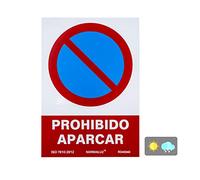 Panneau en PVC d'interdiction de stationner 21 x 30 cm