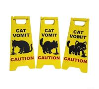 Panneau en résine pour les amoureux des chats et les fans d'humour avec contour noir audacieux pour chat comme marqueur de sol décoratif pour une utilisation en intérieur (ensemble)