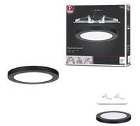 Paulmann 93097 panneau LED panneau encastré 2 en 1 Cover-it 225 mm rond incl. 1x16,5 watts blanc lumière du jour Noir synthétique plafonnier 4000 K