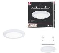 Paulmann Panneau encastré LED 95391 Cover-it 2 en 1 rond 225 mm 16,5 W 1200 lm 4000K blanc dépoli