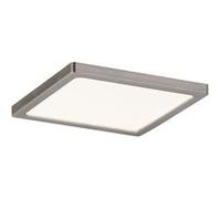 Panneau encastré LED Areo IP44 carré 120x120mm 6,5W 418lm 3000K Nickel mat gradable