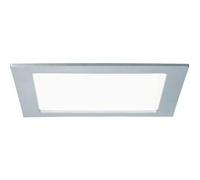 Panneau encastré LED IP44 carré 220x220mm 16,5W 1450lm 4000K Chrome mat Chrome mat