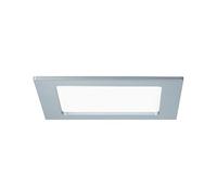 Panneau encastré LED Paulmann 12 W 4 000 K IP44 chrome mat | Spot encastré pour pièces humides, blanc neutre 4 000 K, 850 lm, IP44, montage dans des plafonds suspendus