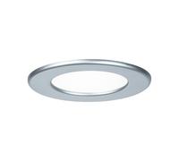 Panneau encastré LED Paulmann 1x6 W 4 000 K IP44 chrome mat | Spot encastré pour montage au plafond, IP44, 390 lm, blanc neutre, adapté aux pièces humides