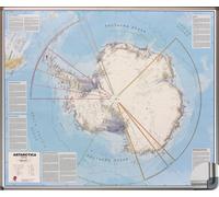Panneau épinglable (en anglais) - Antarctique - 120 x 100 cm | Maps International