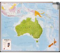 Panneau épinglable (en anglais) - Australasie politique - 120 x 100 cm | Maps International