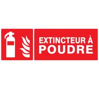 PANNEAU EXTINCTEUR A POUDRE 330X120MM TALIAPLAST - 726109