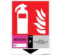 Panneau Extincteur PVC Forex 3 mm 150 x 200 mm - Signalétique Incendie - Plaque Rigide d’Identification et d’Emplacement - Plusieurs Modèles