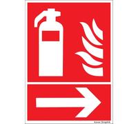 Panneau Extincteur PVC Forex 3 mm 150 x 200 mm - Signalétique Incendie - Plaque Rigide d’Identification et d’Emplacement - Plusieurs Modèles