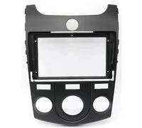 Panneau Façade D'autoradio pour KIA pour Forte Manuelle Façade D'autoradio Climatisation Écran 9 Pouces Tableau De Bord Installation Montage Kit Finition(Black Frame MT,Frame Cord)