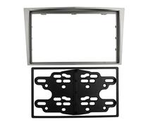 Panneau Façade D'autoradio pour Opel pour Astra pour Antara pour Corsa pour Zafira Cadre D'autoradio Double DIN Kit D'installation Plaque Frontale Panneau Stéréo(Silver Grey,178X100 mm)