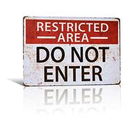 不适用 Panneau fantaisie style vintage avec inscription « Do Not Enter »