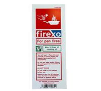 Panneau Firexo pour sachet d'extinction d'incendie - Panneaux de sachet d'incendie blanc brillant pour cuisines et restaurants - Panneau d'extincteur informatif pour la sécurité incendie