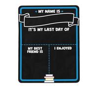Panneau « First Day of School » - Panneau inscriptible réutilisable, accessoire photo de style craie | Affiche éducative avec faits mathématiques pour , filles, garçons, tableau mémoire amusant