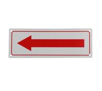 Panneau Fléché Métallique en Alliage D'aluminium Rouge pour Murs et | Signalisation Directionnelle à Flèche, Finition Vive et Légère, Guidage Rapide pour Parking et Quartier