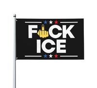 Panneau « Fuck Ice » 2x3, bannière/tapisserie drapeau IceOf La pour la décoration de jardin ou de chambre, sans mât, P20
