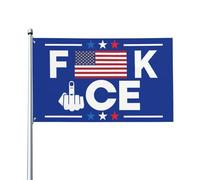 Panneau « Fuck Ice » 2x3, bannière/tapisserie drapeau IceOf La pour la décoration de jardin ou de chambre, sans mât, P8