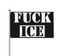 Panneau « Fuck Ice » 3x5, bannière « Ice Out Of LA », tapisserie pour décoration de jardin ou de chambre, sans mât, P10