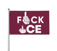 Panneau « Fuck Ice » 3x5, bannière « Ice Out Of LA », tapisserie pour décoration de jardin ou de chambre, sans mât, P16