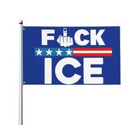 Panneau « Fuck Ice » 3x5, bannière « Ice Out Of LA », tapisserie pour décoration de jardin ou de chambre, sans mât, P4