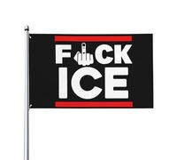 Panneau « Fuck Ice » 4x6, bannière/tapisserie drapeau IceOf La pour la décoration de jardin ou de chambre, sans mât, P6