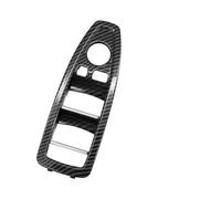 Panneau Garniture Cadre Panneau Commutateur Régulateur Fenêtre Fiber Carbone Porte Intérieure Revêtement Habillage Remplacement Pour BMW Série 1 3 4 F20 F30 F31 F34 F35 F36 Bandes Décoration(Driver Do