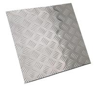 Panneau gaufré en alliage d'aluminium 400 × 400 mm, épaisseur de tôle damier 3-5 mm, adapté à l'industrie et à la construction(400x400x4mm)