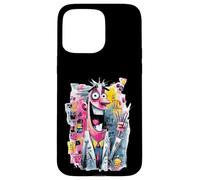 Panneau Graphique Mad Scientist Peace Graffiti Pop Character Coque pour iPhone 15 Pro Max