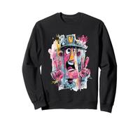 Panneau Graphique Robot Double Peace Graffiti Pop Character Sweatshirt