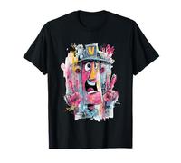 Panneau Graphique Robot Double Peace Graffiti Pop Character T-Shirt