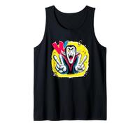 Panneau Graphique Vampire Double Peace avec Personnage Pop rétro Débardeur