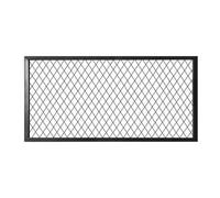 Panneau Grillagé, Panneau De Plafond Décoratif, Présentoir Mural, Cloison Grillagée, Robuste, Métal, Autoportant, Vente Au Détail, Salons Professionnels, Organisation De Garages, Placards(Black-D,60x1