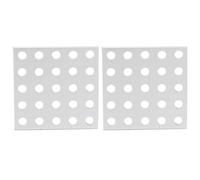 Panneau Grille Aluminium, Plaque 5 x 5 Trous, 40 x 40 mm, 2 Pièces - Haute Résistance, Compatible Système De Construction, Léger et Durable