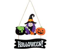 Panneau Halloween, décoration d'Halloween de ferme | Panneau d’Halloween en bois de de sorcière - Pendentif d'Halloween , ornements en bois pour arbre, cadeau de fête pour salle à man