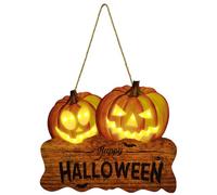 Panneau Halloween - Enseigne Lumineuse murale avec LED, Décoration suspendue | Porte effrayante pour cour, école, maison sorcière