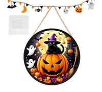 Panneau Halloween Pour Porte Décorations Festives Effrayantes Avec | Panneaux Halloween Décoration Porche pour le jardin, l'extérieur, la fenêtre, la cour, la maison et