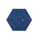 Panneau Hexagonal en feutre for avis de carrelage, 15 pièces, panneau à épingles auto-adhésif liège, décor mural for salle messages, Notes autocollantes, affichage photos(Blue)