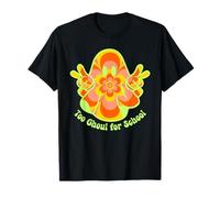 Panneau Humoristique Halloween Ghost Too Ghoul for School Peace Sign Groovy T-Shirt