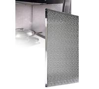 Panneau ignifuge résistant à la chaleur, protection de cuisinière haute température, tapis isolant for four, tapis coupe-feu antidérapant for cuisinière à gaz(Silver 2,60x60cm)