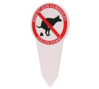 Panneau Interdit aux Chiens en PVC avec Piquet pour Jardin