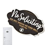 Panneau Interdit De Démarchage | Plaques En Bois Interdit De Sollicitation,Décor Suspendu En Bois Pour Bienvenue Art Mural Pour Maison Voisins Bureaux Entreprise Jardin Porte Appartement Et