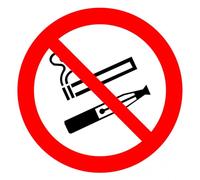 Panneau Interdit de Fumer et Vapoter - Ø 200 mm - PVC Rigide 1 mm - Signalétique Interdiction Fumer/Vape - Résistant Intérieur/Extérieur - Lot de 1, 3, 5 ou 10 (1, 200)