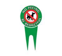 Panneau Interdit De Pipi Chien - Panneau Chien Interdiction D'uriner - Double Face - Acier Inoxydable - Pour Empêcher Les Chiens D'uriner Sur Votre Pelouse