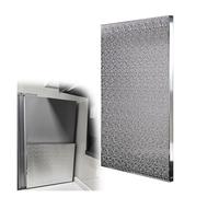 Panneau Isolant De Bouclier Thermique For Téléviseur Au-dessus De La Cheminée/mur Derrière Le Poêle À Bois, Couvercle De Dosseret De Porte De Four Magnétique(50x40 cm/19.7x15.7 in)