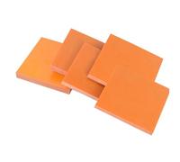 Panneau isolant en résine phénolique de bakélite électrique rouge-orange, épaisseur de la plaque de bakélite: 1 à 20mm(100x150x1mm 1Pc)